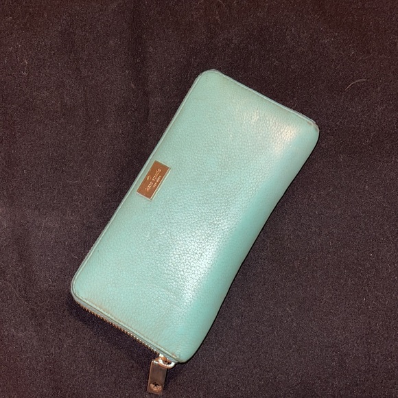 Spade Rurquose kate spade | Bags | Kate Spade Turquoise Leather Wallet | Poshmark